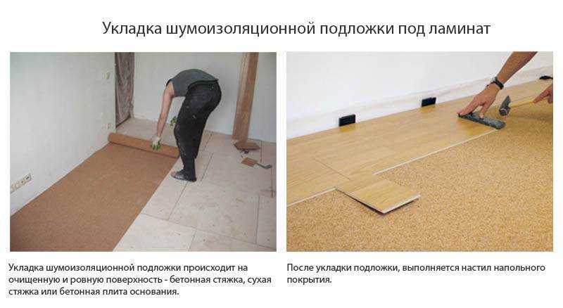 Шумоизоляция под ламинат: на бетонный, на деревянный пол, на стяжку и без стяжки