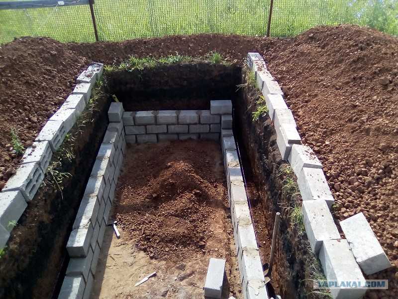 Фундамент для погреба из керамзитобетонных блоков - профи огород