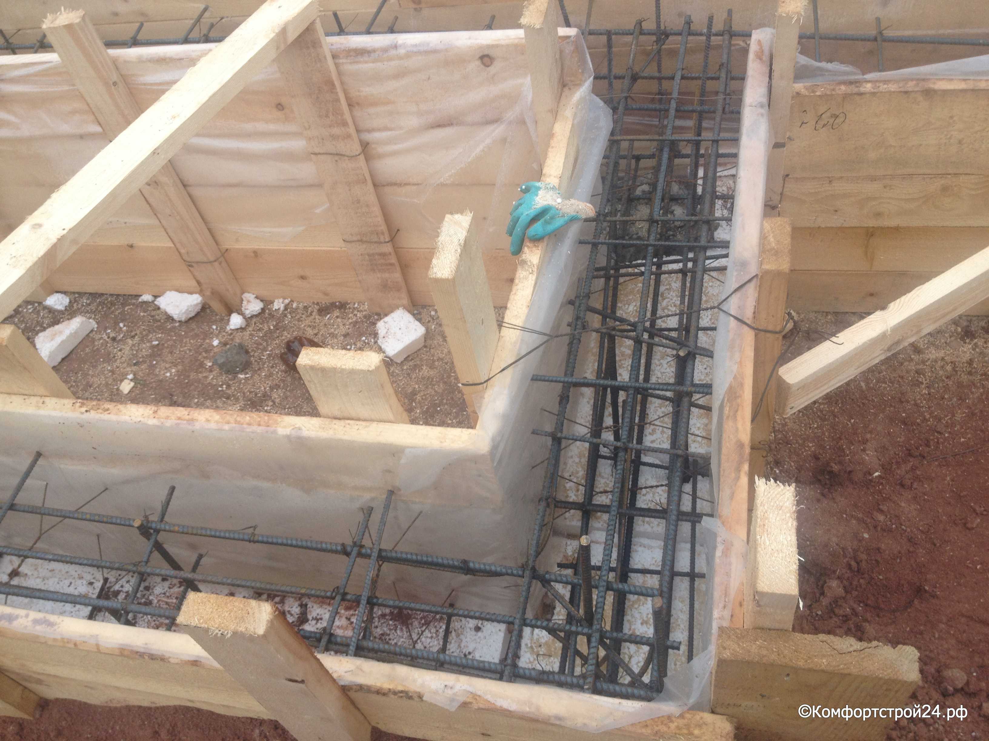 Фундамент для одноэтажного дома из газобетона с облицовкой кирпичом: своими руками