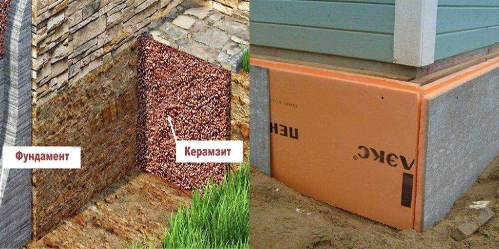 Утепление фундамента изнутри