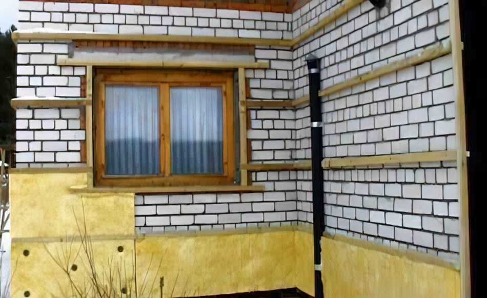 Утепление фасада каменной ватой
