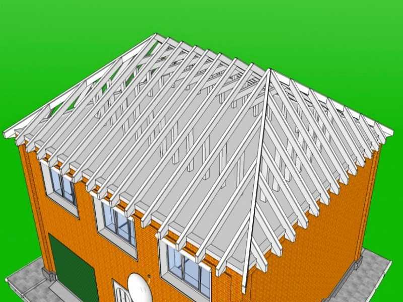 Пошаговая инструкция по возведению крыши конверта