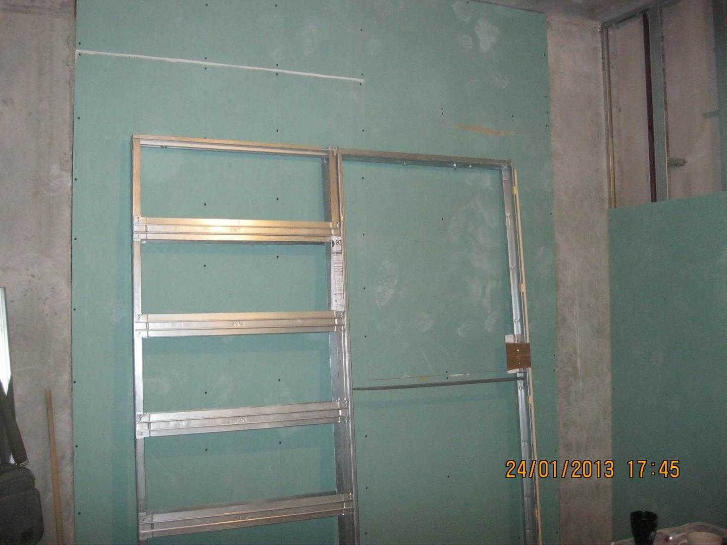Гипсокартон без каркаса на стену