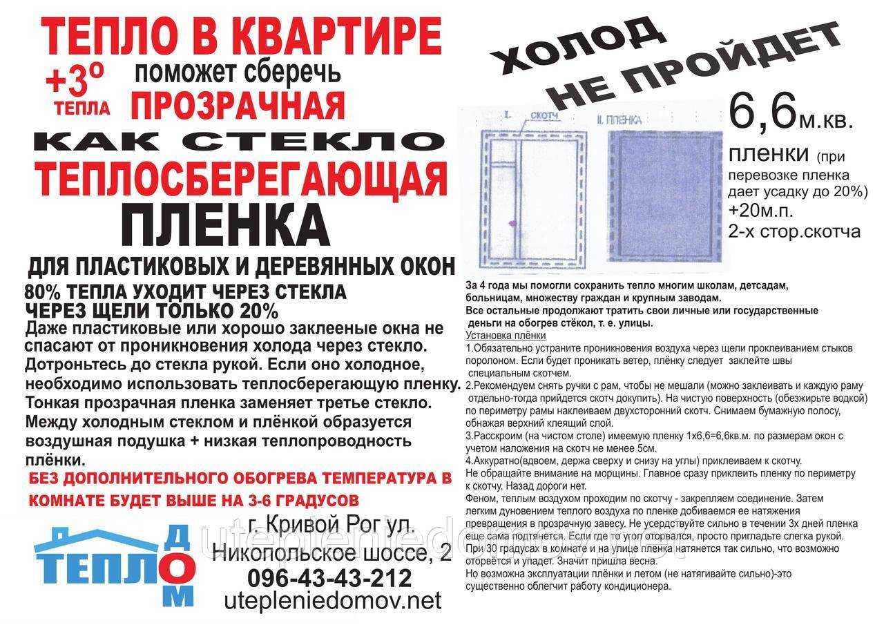 Теплосберегающая пленка для окон – современный способ снижения теплопотерь в доме на сайте nedvio